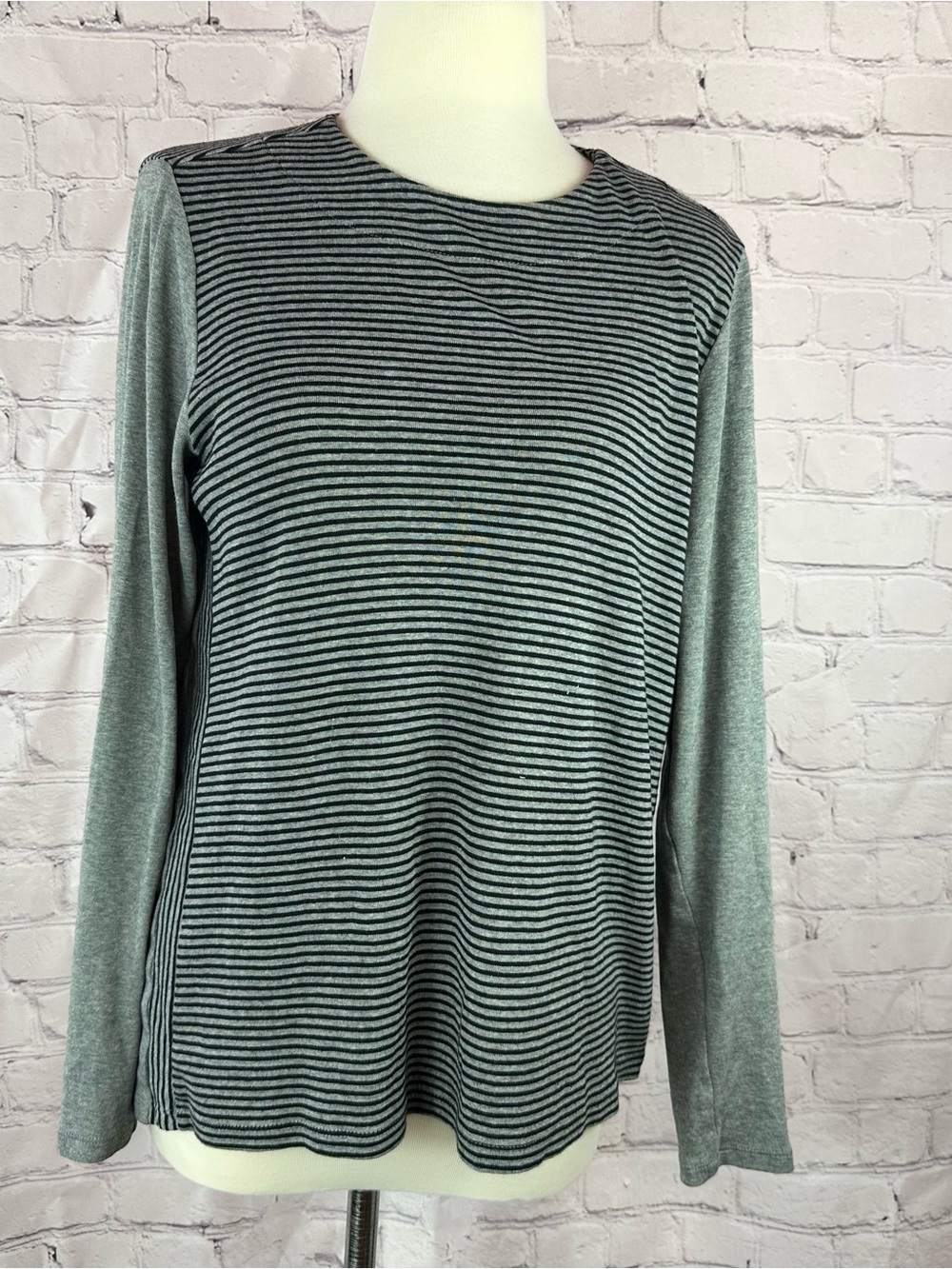 J. Jill perfect prima cotton Tunic women S minimalist neutral travel stripes